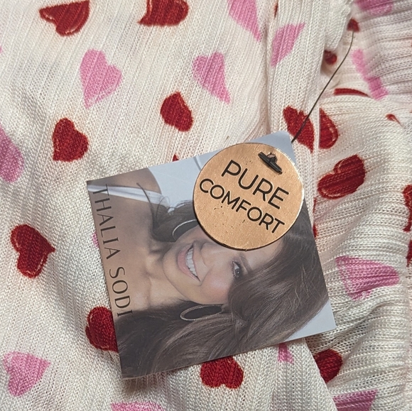 Thalia Sodi Women's White Red & Pink Heart Print 2 PC PK Set Size M NWT MSRP $68 - Picture 7 of 8